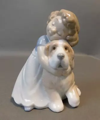 Buy Lladro Nao Porcelain Figure 1479 Girl With Dog 'My Lovable Friend' Spain Kl/ML • 39.99£