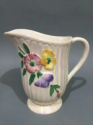 Buy Maling Ware Lustre Glaze Floral Ceramic Jug - Art Deco Style • 8.95£
