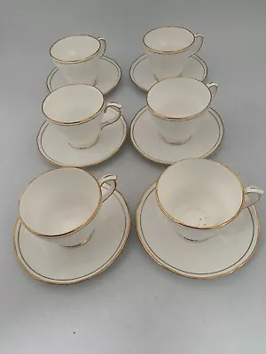 Buy Duchess Ascot 12 Piece Vintage Bone China Tea Cup And Saucer Set #GL • 12.34£