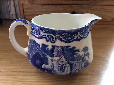 Buy George Jones And Sons Abbey 1790 Design Blue Transfer Ware Jug • 7.99£