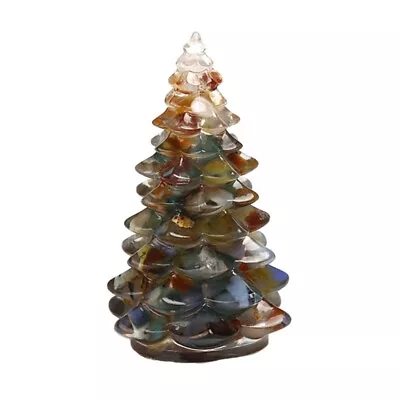 Buy Christmas Tree Figurine Crystal Resin Tree Statue Ornament • 9.06£