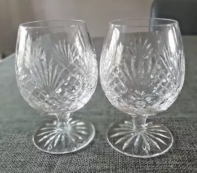 Buy 2 Royal Doulton Webb Corbett JUNO Small Crystal Brandy Cognac Glasses Snifters • 12£