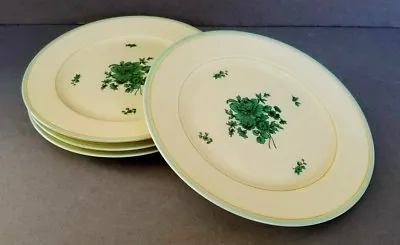 Buy 4 Thomas Ivory Bavaria Germany 7 3/4  Salad Plates Yellow/Green Floral 0708433 • 40.59£