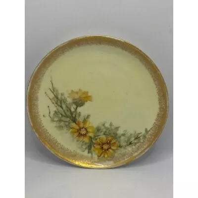 Buy Rare Krister Porzellan-Manufaktur KPM Hand Painted 6  Plate Gold Floral 1904 -19 • 57.54£