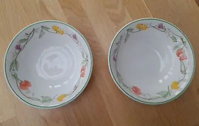 Buy Johnson Brothers Summer Delight 2 X 6 Inch Dessert Cereal Bowls. Ex Cond • 6£