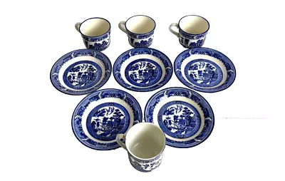Buy Arklow Ireland Pottery ' Willow ' Mug & Saucer Set Blue & White China • 49.99£
