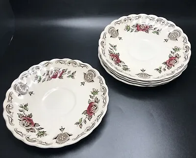 Buy Myotts Staffordshire China Bouquet 5 Saucers 5 1/2   • 7.16£