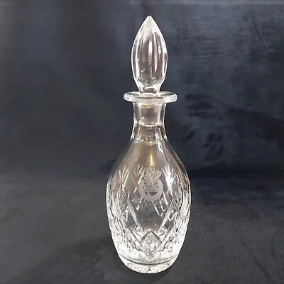 Buy Royal Doulton Crystal Decanter & Stopper Clear Cut Glass Vintage 30 Cm Heavy • 12.95£