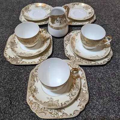 Buy Vintage Noritake Basket Of Flowers Tea For Three Tea Set And Other Accessories  • 25£