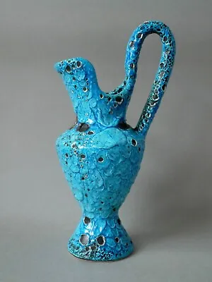 Buy Vintage 1960s Le Cyclope French Pottery Vase Mid Century Fat Lava Volcanic Glaze • 39.99£