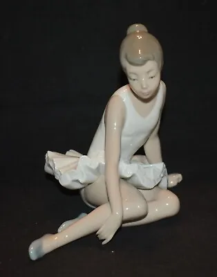 Buy NAO By LLADRO Porcelain Figurine Sitting Ballerina, Handmade In Spain • 84.24£