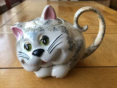 Buy Vintage Hand-painted Tabby Cat Teapot By Carlton Ware, Made In England. • 25£