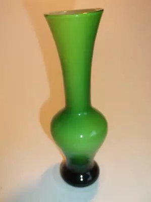 Buy Lovely 1960s  Green Bud   Vase - 6 Inches Tall. • 4.75£