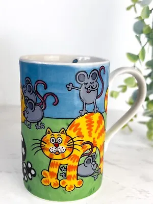 Buy Dunoon Pottery Stoneware Mug - Cat And Mouse Game Design By Jane Brookshaw • 9£