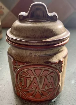 Buy Vintage Tremar Cornish Studio Pottery Stoneware Jam Jar With Lid 1970's • 6.50£