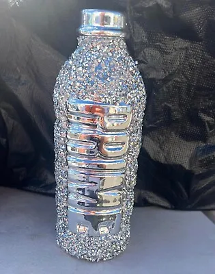 Buy  Bling PRIME DRINK BOTTLE Ornament Silver Crushed Crystal Diamond  • 13.99£
