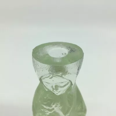 Buy Vintage Swedish Glass Miniature Candle Holder Mother And Child Figurine Madonna • 15£