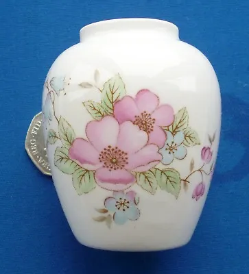 Buy Ashley Down Fine Bone China Miniature Decorative Urn - (Flower Design) VGC • 4.90£