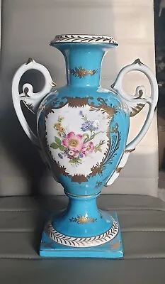 Buy Rare Vintage Large Twin Handled Sevres Vase Marked Porcelaine Royale VGC 12.5  • 80£