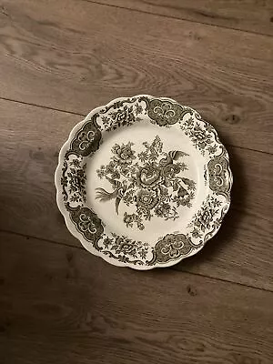 Buy Vintage Ridgway Staffordshire Black Windsor Pattern 10” Dinner Plate • 7.95£