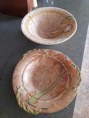 Buy Art Deco Hand Decorated Large Pottery Bowls, BEWLEY And BURLEIGH Ware  • 22.95£