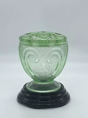 Buy Vintage Art Deco Bagley Rutland Pressed Glass Vase W Swirl Pattern C1930s • 110.67£
