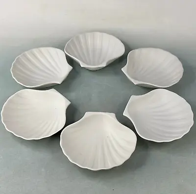 Buy Vintage French Set 6 Unglazed Ceramic Shell Serving Dishes Coquilles St. Jacques • 12£