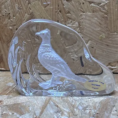 Buy Wedgewood Crystal Glass Bird Paperweight - Pheasant 8 X 10.5 X 2cm • 6.99£
