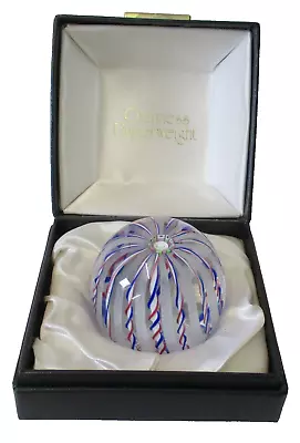 Buy Caithness Glass Paperweight Crown C&D 1981 215/250 + Box And Cert - Scotland  • 69.99£