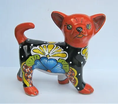 Buy Mexican Talavera Pottery Chihuahua Dog Sculpture 8  Tall • 31.77£