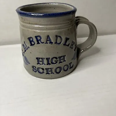 Buy Handcrafted Pottery Salt Glaze C.M. Bradley High School Coffee Tea Mug Signed • 11.99£