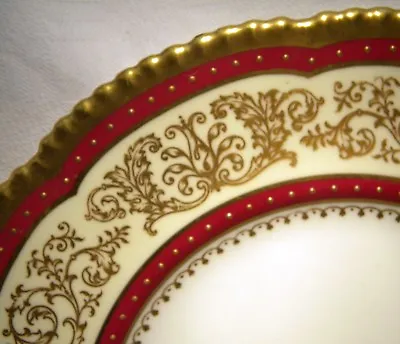 Buy Cauldon Burley & Co Chicago Ruby Gilded 10.1/2  Cabinet Plate  • 49.99£