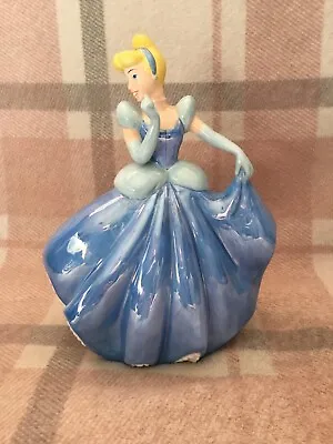 Buy Cinderella Vintage Disney  STORE PRINCESS CERAMIC MONEY BOX APPROX 10” Tall  • 18£