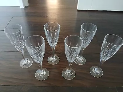 Buy 6  Crystal Champagne Glasses Similar To Stuart Cambridge • 25.34£