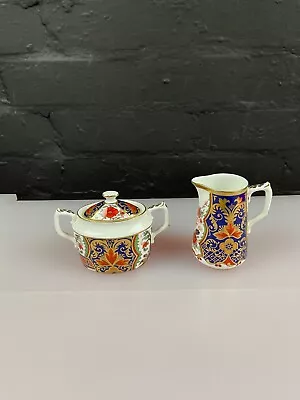 Buy Royal Crown Derby Rich Japan Curators Collection Milk Jug And Covered Sugar Bowl • 99.99£