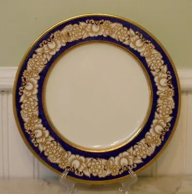 Buy Antique Cauldon China Dinner Plate Cobalt /Gold  V6674  10.5  - England /Plummer • 33.19£