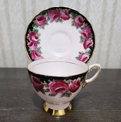 Buy Vintage Tuscan Fine English Bone China Pink Floral Tea Cup & Saucer Gold Trim • 26.85£