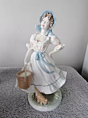 Buy Royal Worcester Figurine - Old Country Ways, The Milkmaid • 20£