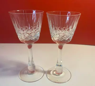 Buy Edinburgh Crystal Appin Sherry Glasses With Tall Stem, Signed, Set Of 2 • 18.99£