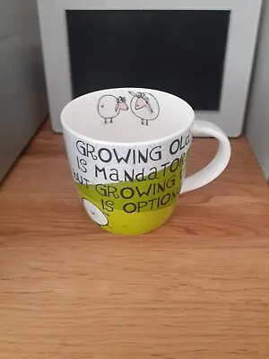 Buy Queens China (The Good Life) Mug Growing Old Is Mandatory Growing Up Is Optional • 6£
