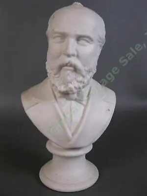 Buy Antique President James A Garfield JW Westmacott Parian Ware Bust Statue Head • 569.01£