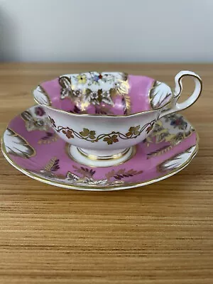Buy Vintage Radfords Fenton China Tea Cup & Saucer Pink Floral England 7226/2 • 62.44£