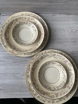 Buy Vintage Paden City Pottery Marlene Lace Service For 2. Total 8 Pieces • 28.74£