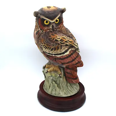 Buy Vintage Large 11.5  Tall Great Horned Owl Figurine By Andrea By Sadek Japan • 55.03£