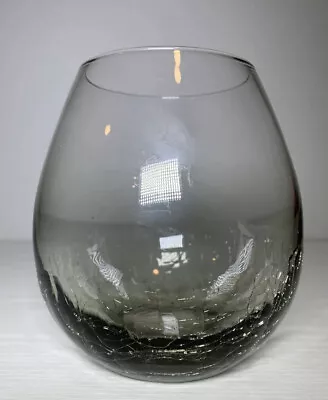 Buy Pier 1 One Smoke Crackle Stemless Wine Glass Discontinued Replacement Gray • 14.38£