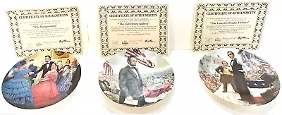 Buy Abraham Lincoln Gettysburg Address Civil War Plate Set • 28.91£