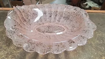 Buy Fenton Glass Rose Pink Ming Console Bowl 11 1/2  Vintage Collectable • 42.69£