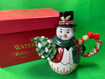 Buy Waterford Holiday Heirlooms Collection - Jolly Plaid Snowman Teapot - 153763 • 50£