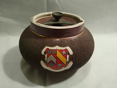 Buy Antique Macintyre Pottery Armorial Tobacco Jar Colin Dunn Advertising Great Cond • 115£