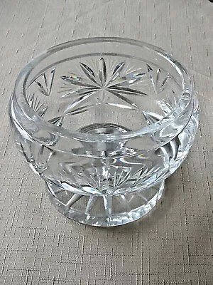 Buy LEAD CRYSTAL CUT GLASS,  BOWL. APPROX 6 Inches DIAMETER, 4 1/2 Inches HIGH. • 10£